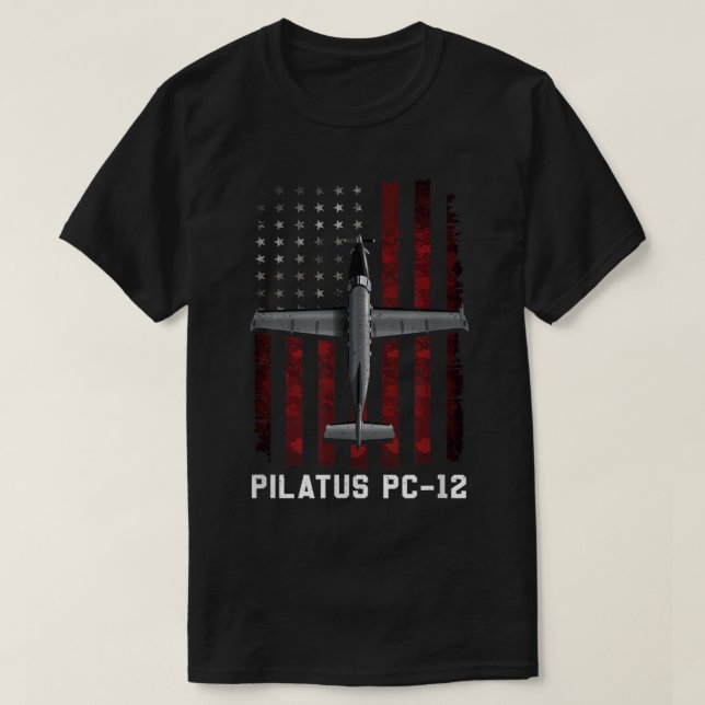 T-shirt Pilatus PC 12 Avion (Design devant)