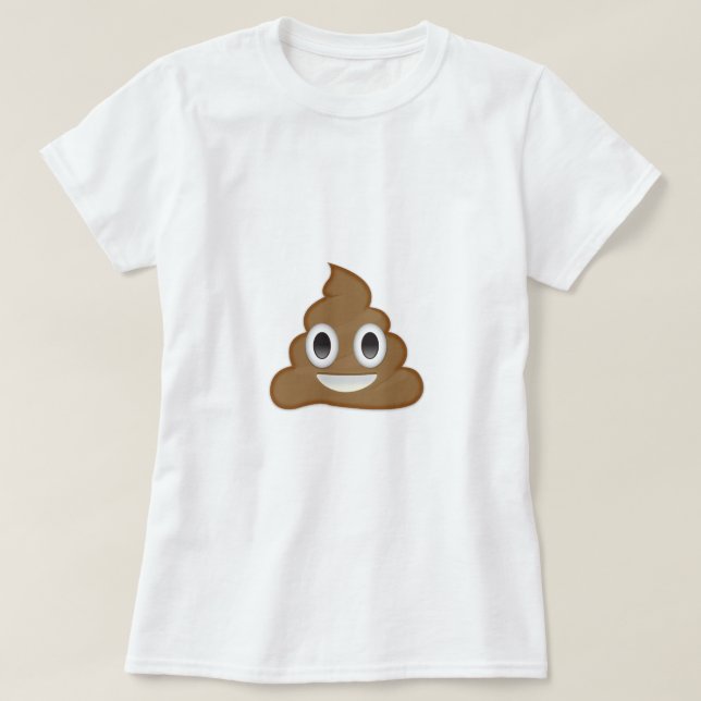 T-shirt Pile de Poo Emoji (Design devant)