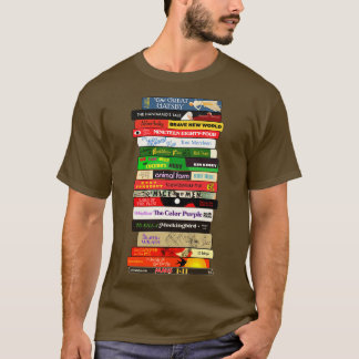 T-shirt Pile Livres Interdits Classiques