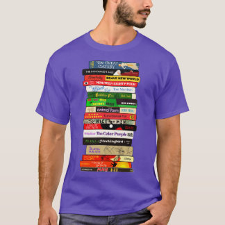 T-shirt Pile Livres Interdits Classiques