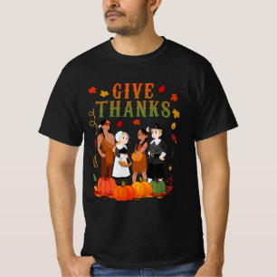 T-shirt Pilgrims and Natives American Indian Thanksgiving