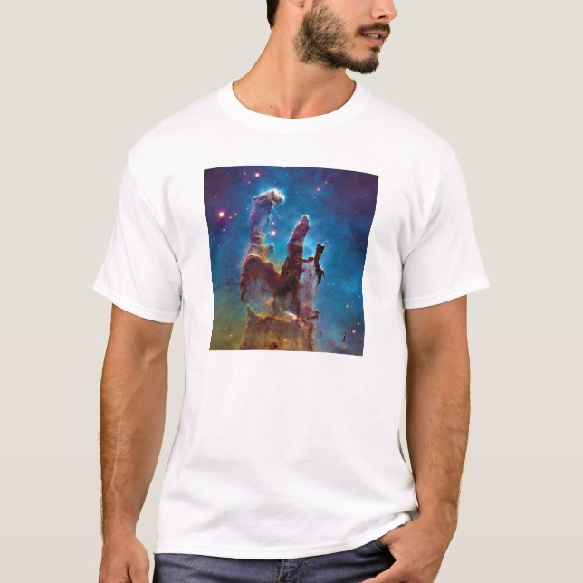 T-shirt Piliers de la création M16 Aigle Nebula Photo spat (Devant)