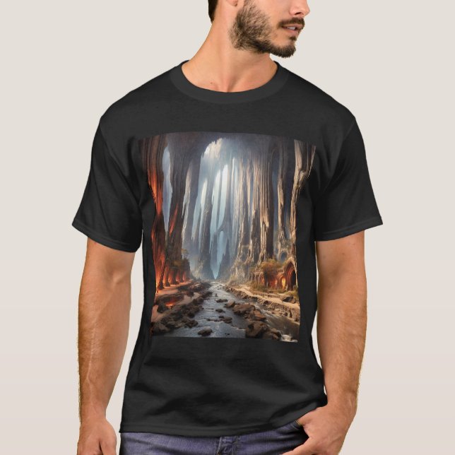 T-shirt Piliers et personnes (Devant)