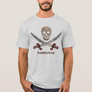T-shirt Pillage et pillage Pirate Calico Jack