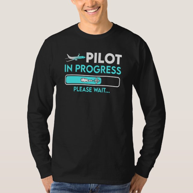 T-shirt Pilot In Progress Future Pilot Toy Airplane (Devant)