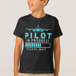 T-shirt Pilote Chargement d'avion Aéronef pilote futur