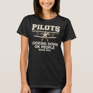 T-shirt Pilote cool Pour Hommes Femmes Avion Pilote Avion 