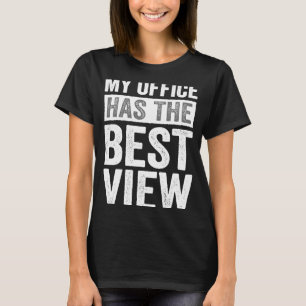 T-shirt Pilote D'Agent De Bord Mon Bureau A La Meilleure V