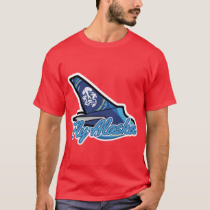 T-shirt Pilote d'Alaska Airline aux champignons vole Alask