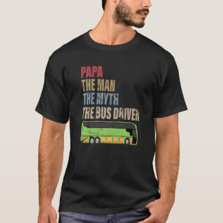 T-shirt Pilote d'autobus Femme Conducteur d'autobus Bus Lo