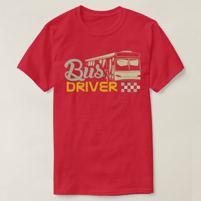 T-shirt Pilote de bus 14 (Design devant)