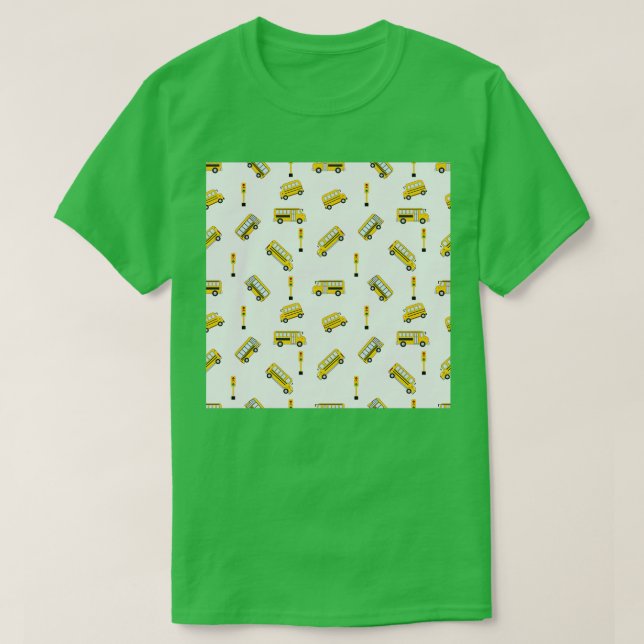 T-shirt Pilote de bus de l'école Neck Gaiter (Design devant)