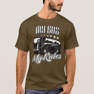 T-shirt Pilote de bus Mon bus Mes règles