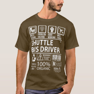 T-shirt Pilote de bus navette MultiTasking Certified Job G