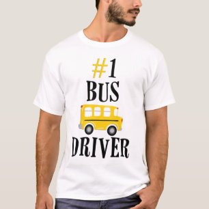 T-shirt Pilote de bus numéro un