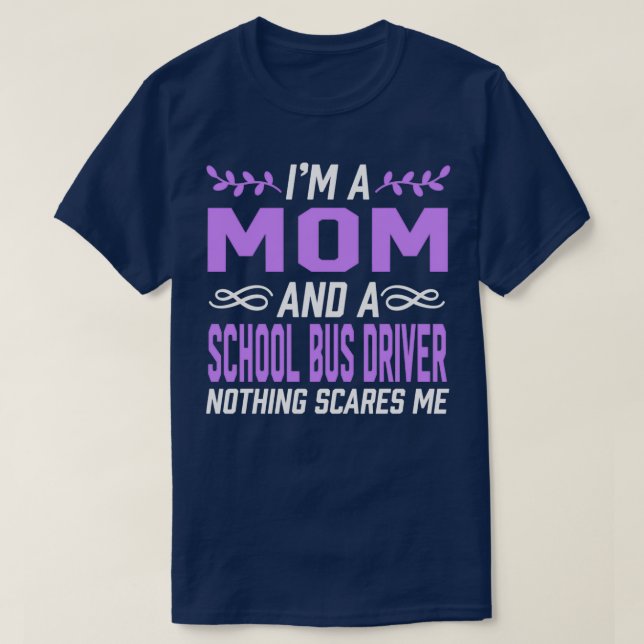 T-shirt Pilote de bus scolaire (Design devant)