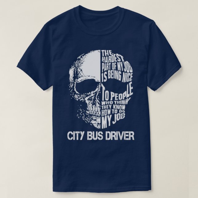 T-shirt Pilote de bus urbain (Design devant)