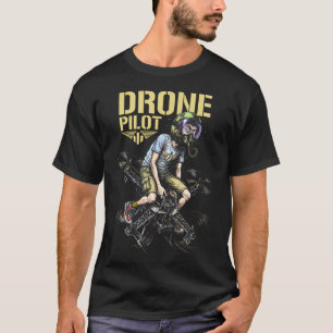 T-shirt Pilote de drone drôle Quadcopter Aviateur Geek d'a