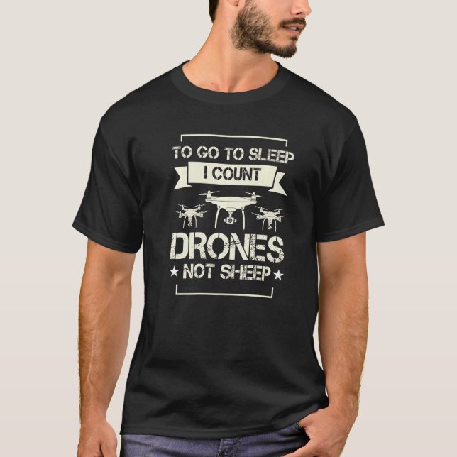 T-shirt Pilote de drone Quadcopter (Devant)