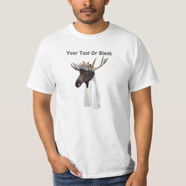 T-shirt Pilote de l'aviation de l'orignal volant (Devant)