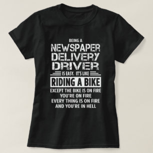 T-shirt Pilote de livraison de journaux