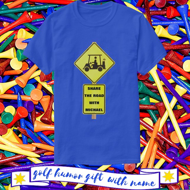 T-shirt Pilote de panier de golf avec nom (Great gift for the golfer enthusiast.)