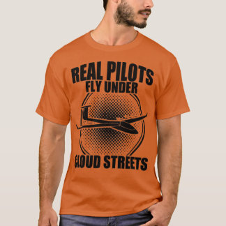 T-shirt Pilote de planeur à projectile faisant monter des