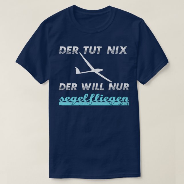 T-shirt Pilote de planeur de saut de planeur (1) (Design devant)