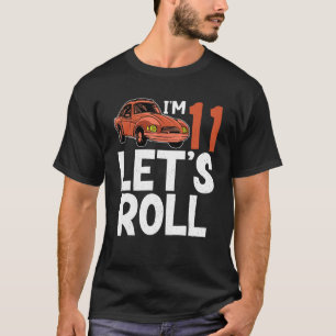 T-shirt Pilote de voiture de course 11e anniversaire de co