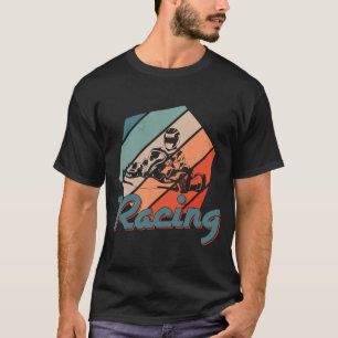 T-shirt Pilote d'équipage Retro Kart Go Kart Racing Pit