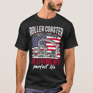 T-shirt Pilote d'essai de Dessous de verre à rouleaux Vint
