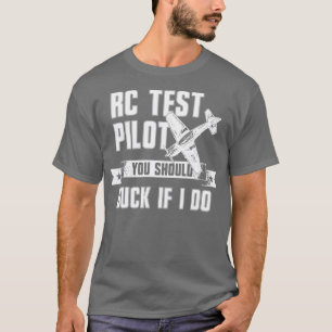T-shirt Pilote d'essai Rc Fundy Radio Control Plane Hobby 