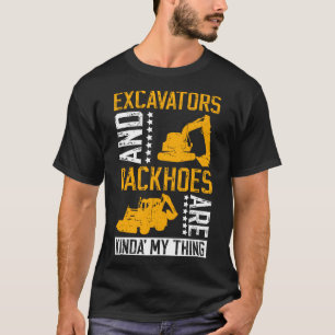 T-shirt Pilote D'Excavateur Et Détacheur De Dos-hotte D'Ex
