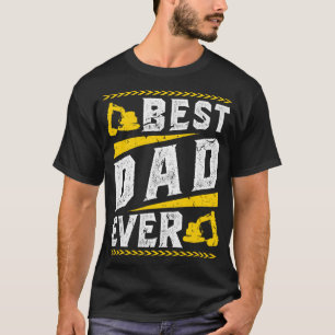 T-shirt Pilote d'excavateur Papa Digger Bakhoe Opérateur
