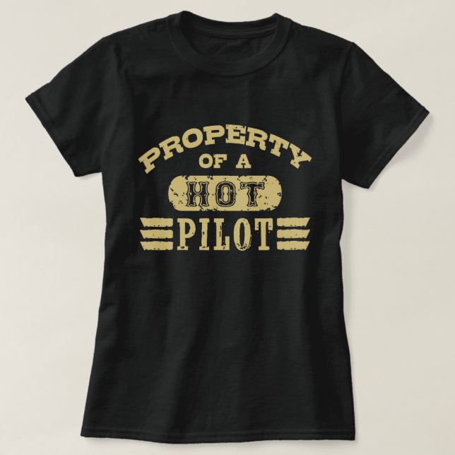 T-shirt Pilote drôle (Design devant)