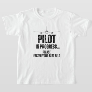 T-shirt pilote en cours futur avion pilote