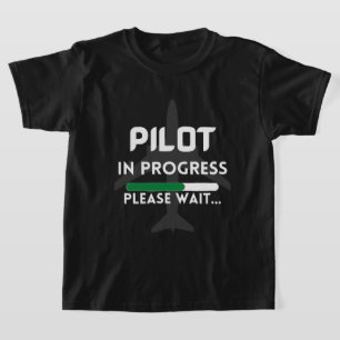 T-shirt pilote en cours futur avion pilote