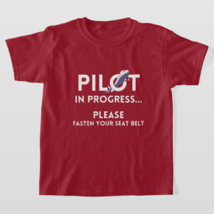 T-shirt pilote en cours futur avion pilote