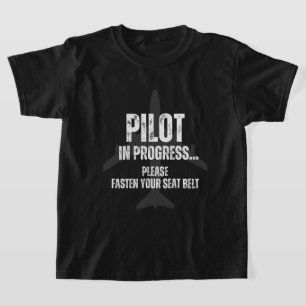 T-shirt pilote en cours futur avion pilote