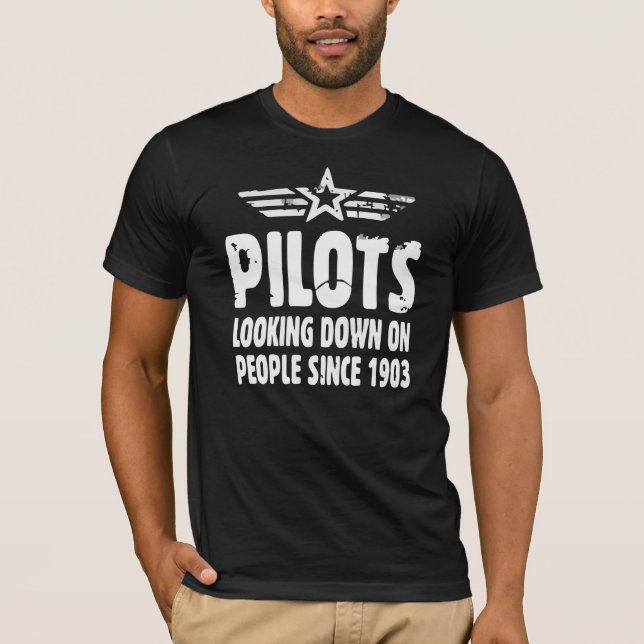 T-shirt Pilote le regard vers le bas sur des personnes (Devant)