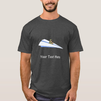 T-shirt Pilote Militaire Volant Drôle Papier Avion Jet
