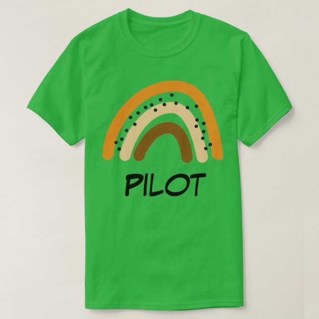 T-shirt pilote Rainbow Gift Funny Present Idea For Pilot (Design devant)