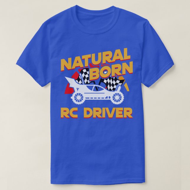 T-shirt Pilote RC Naturel Pilote Racer Contrôlé à distance (Design devant)