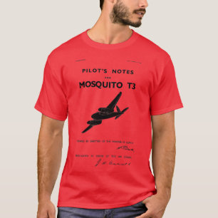 T-shirt Pilotes de moustiques de Havilland Notes 