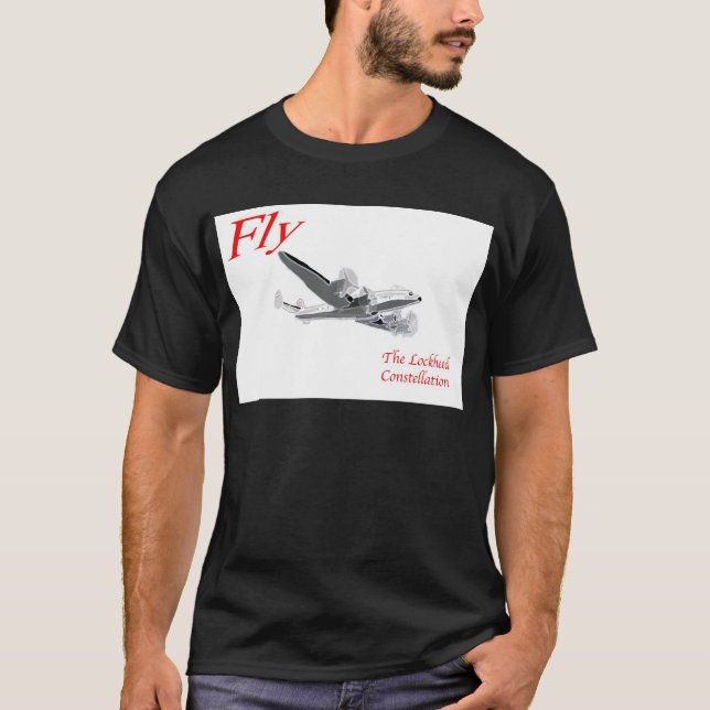 T-shirt Pilotez la constellation de Lockheed (Devant)