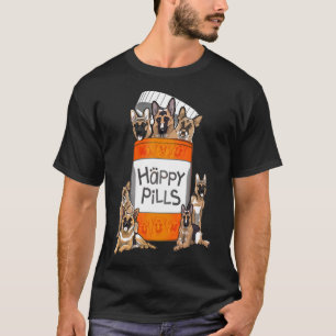 T-shirt Pilules joyeuses pour berger allemand