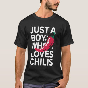 T-shirt Piment Juste Un Garçon Qui Aime Les Piments