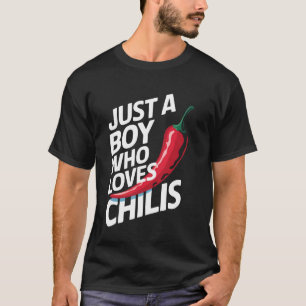 T-shirt Piment Juste Un Garçon Qui Aime Les Piments