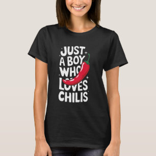 T-shirt Piment Juste Un Garçon Qui Aime Les Piments