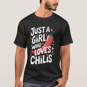 T-shirt Piment Juste Une Fille Qui Aime Les Piments